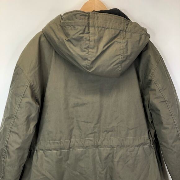 Andrew Marc Winonah long hooded reversible jacket green/black - Small - Picture 6 of 12